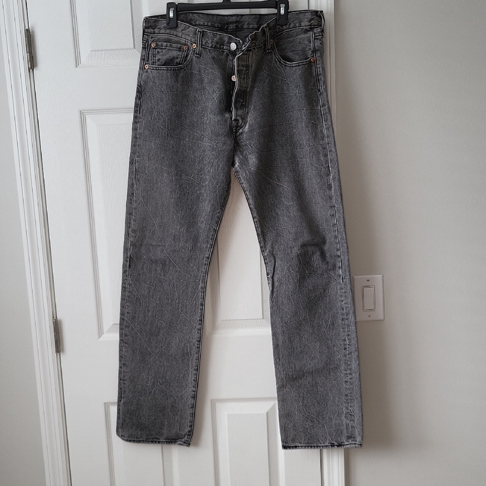Levi's Men's Straight Jeans in Slate Gray 36